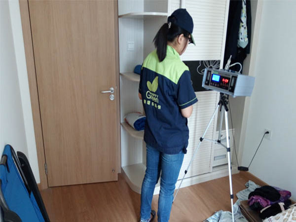 汉阳万科国际家庭室内空气检测现场