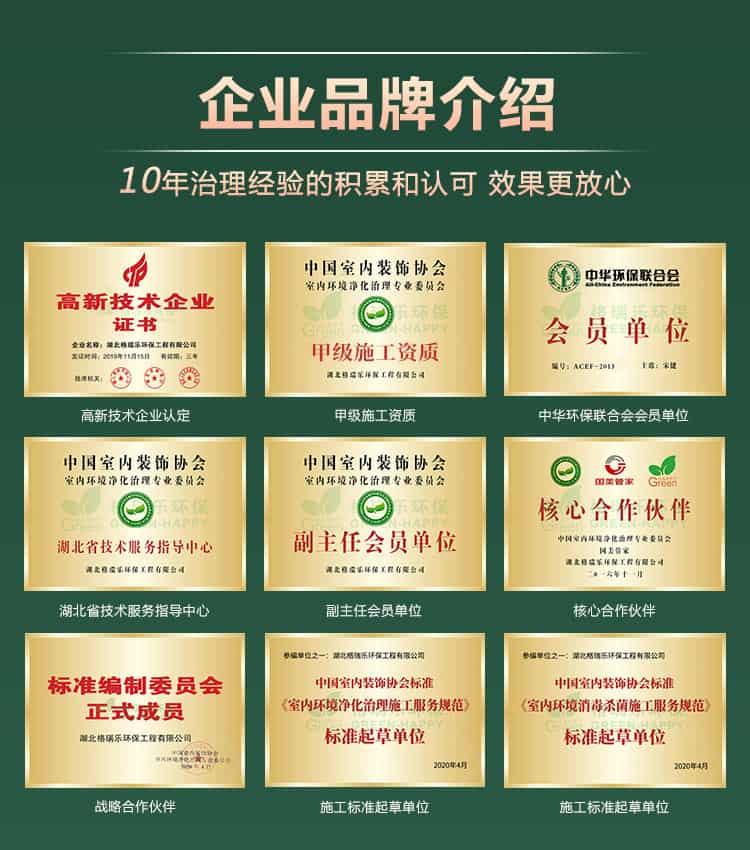 企业品牌介绍，10年治理经验的积累和认可，效果更放心